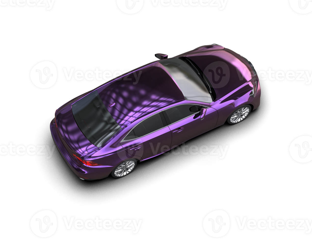 Modern car isolated on background. 3d rendering - illustration png