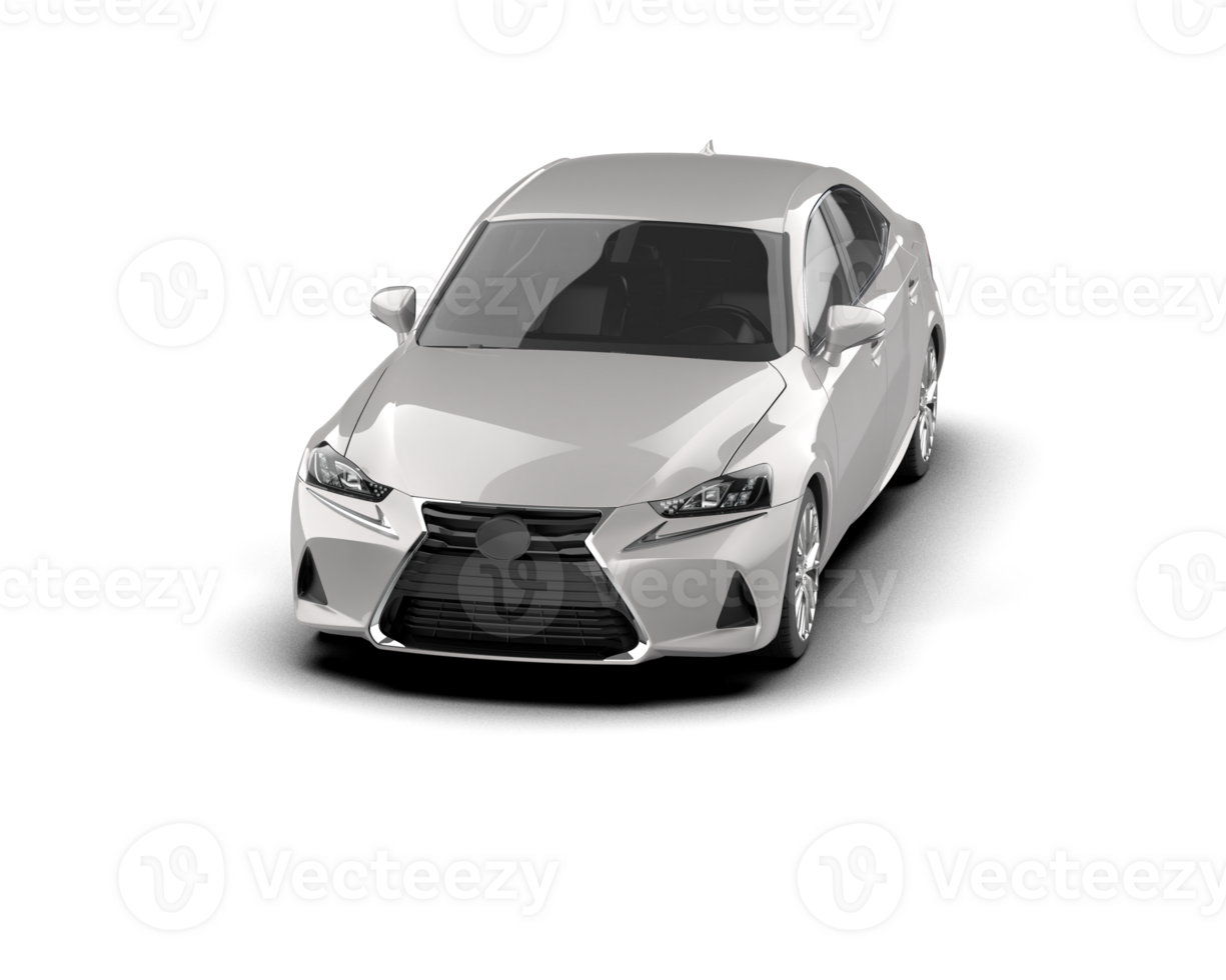 Modern car isolated on background. 3d rendering - illustration png