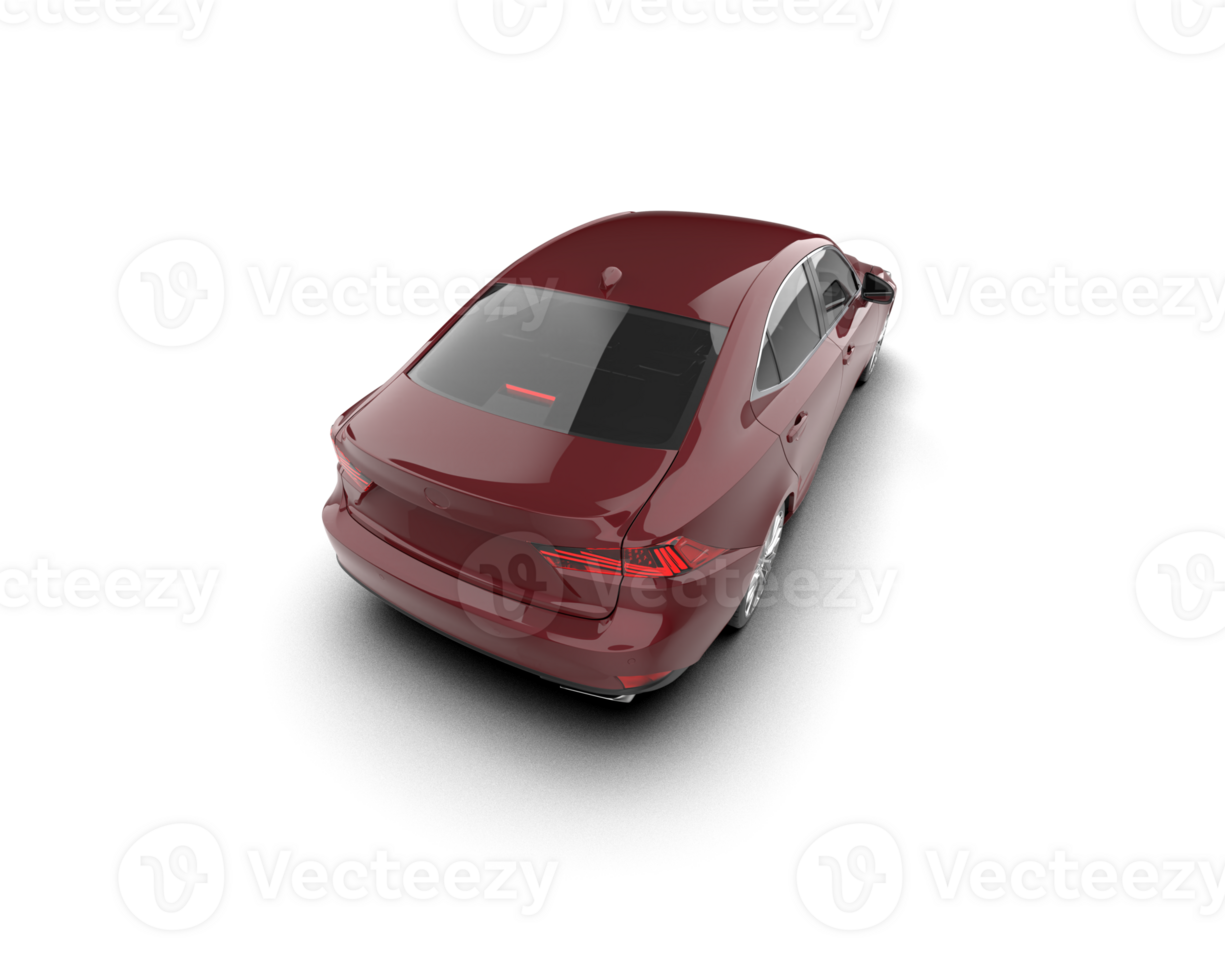 Modern car isolated on background. 3d rendering - illustration png