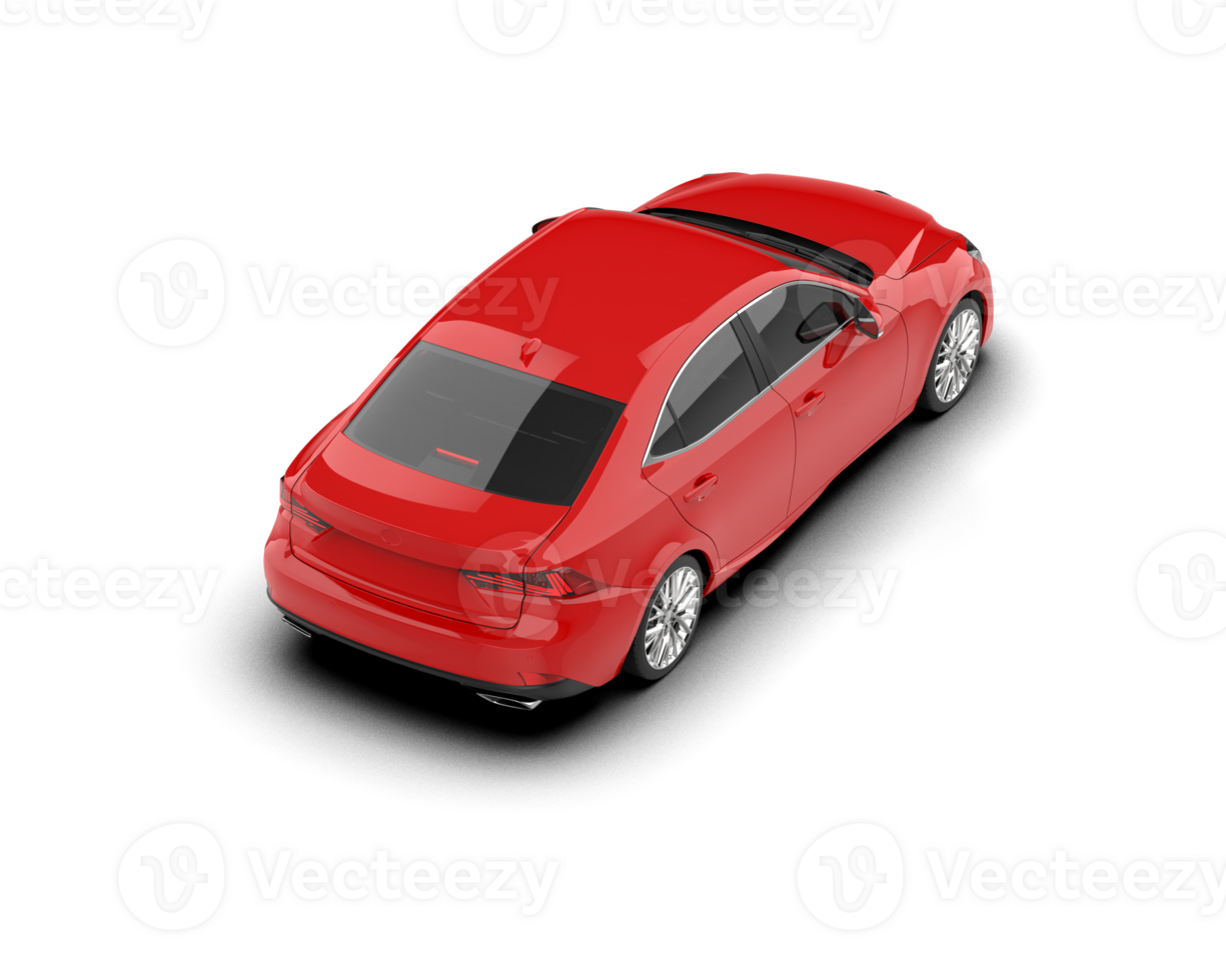 Modern car isolated on background. 3d rendering - illustration png