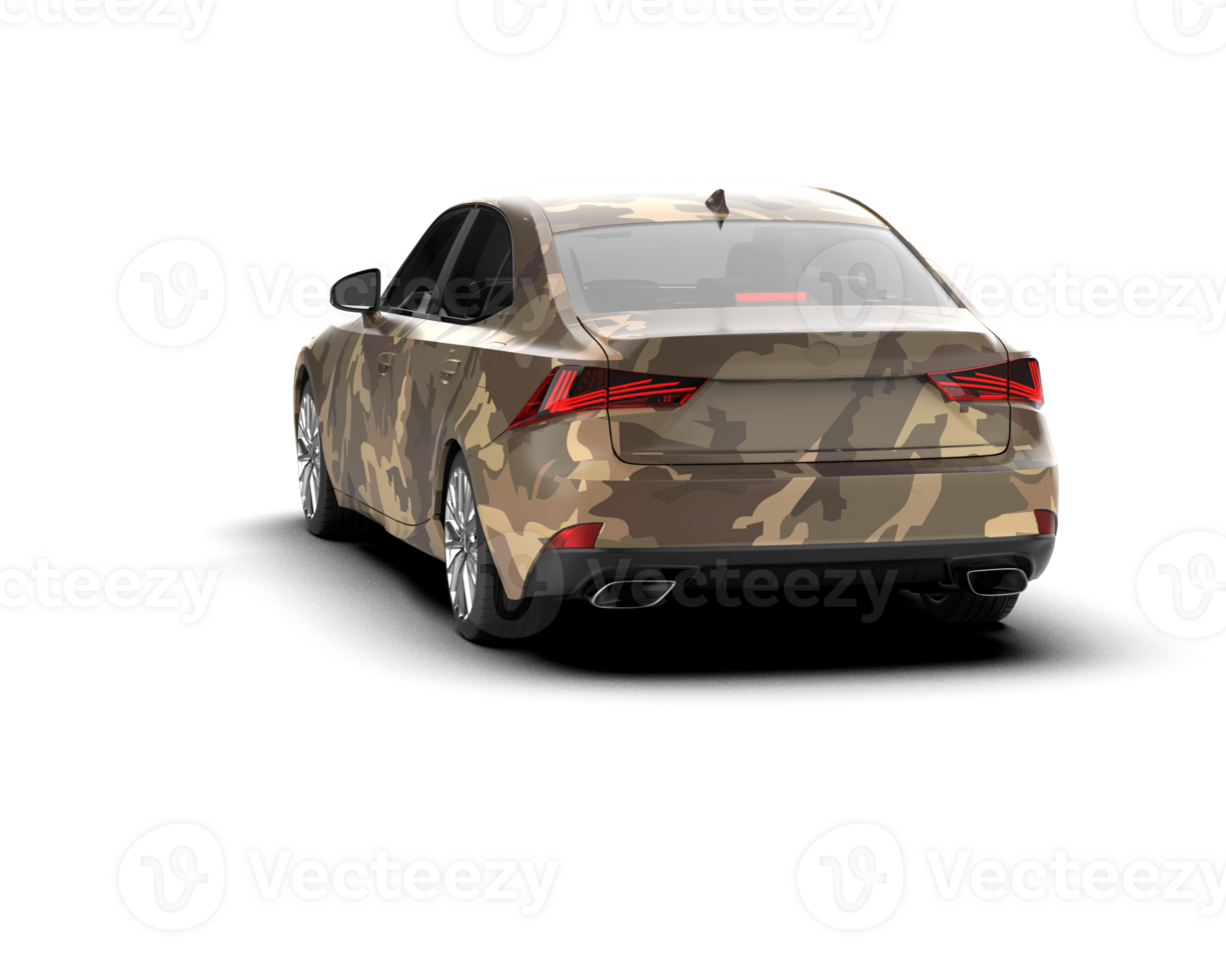 Modern car isolated on background. 3d rendering - illustration png