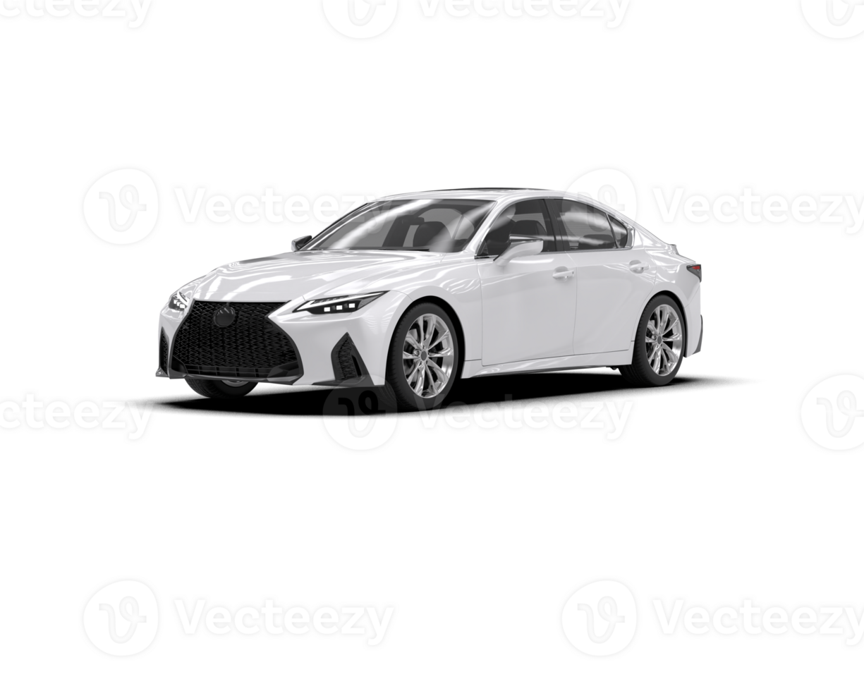 Modern car isolated on background. 3d rendering - illustration png