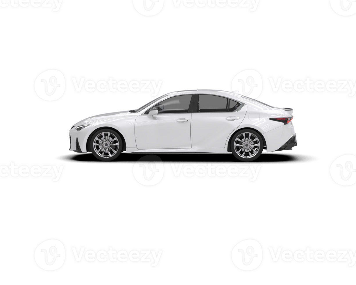 Modern car isolated on background. 3d rendering - illustration png