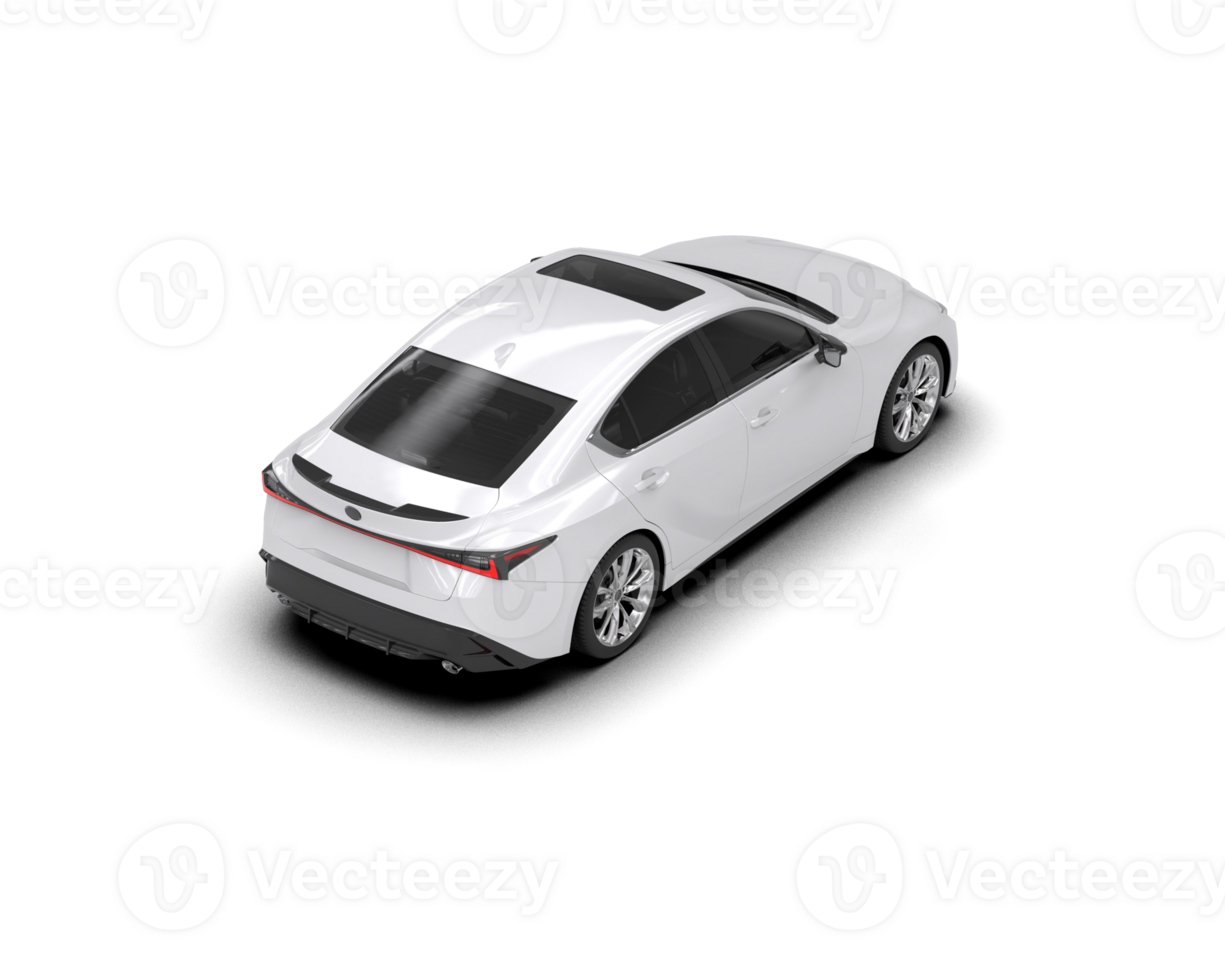 Modern car isolated on background. 3d rendering - illustration png