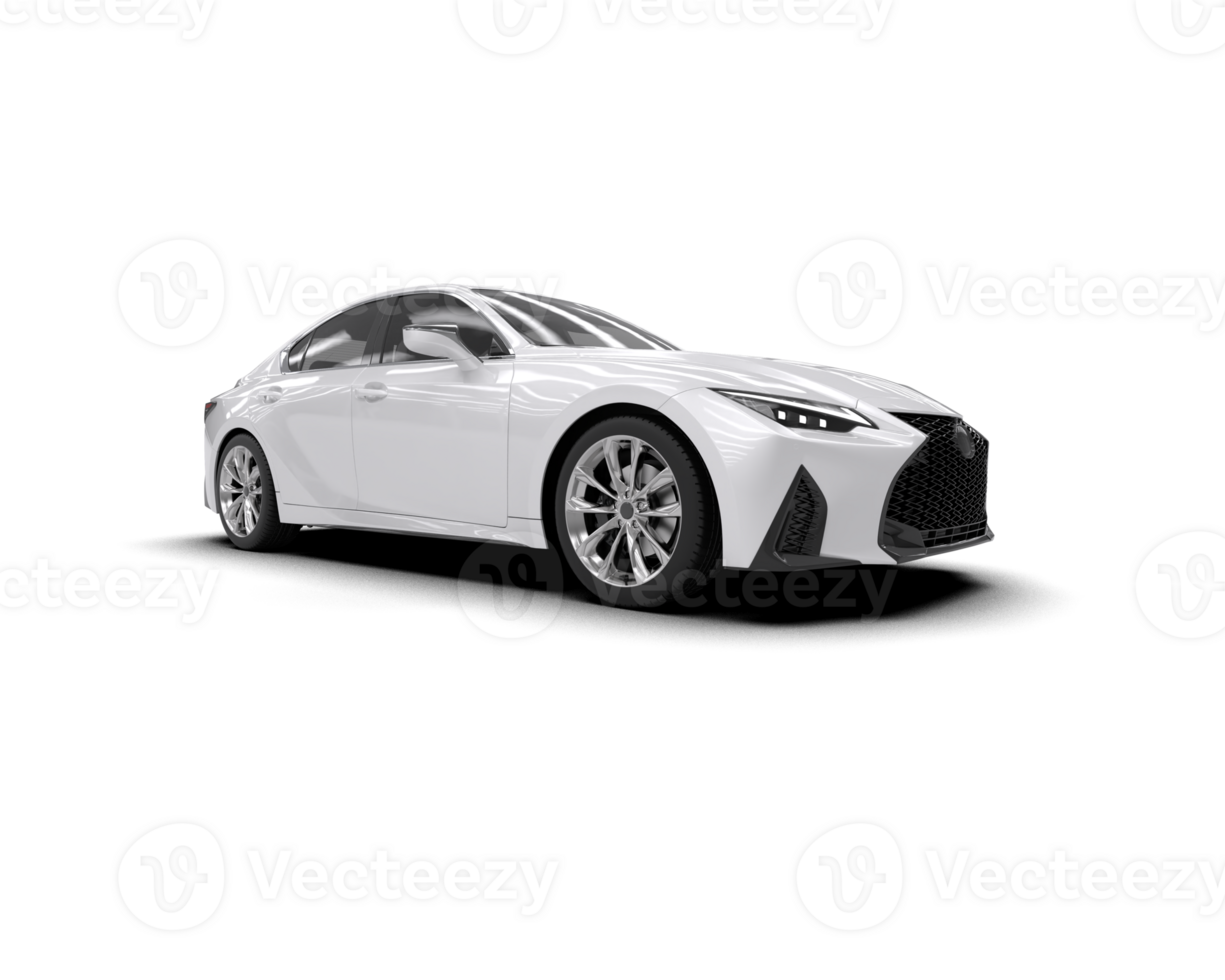 Modern car isolated on background. 3d rendering - illustration png