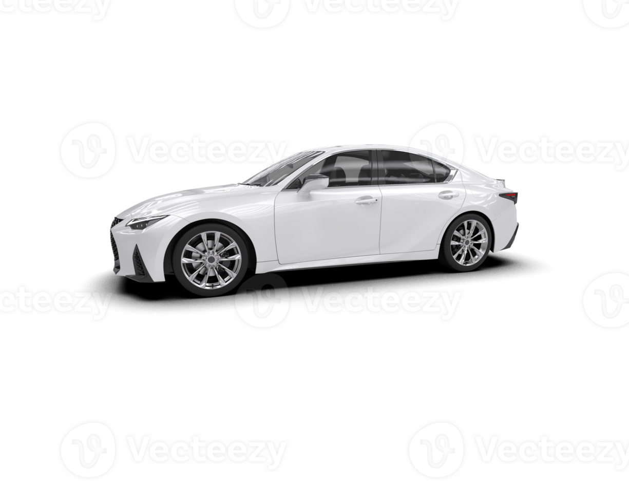 Modern car isolated on background. 3d rendering - illustration png