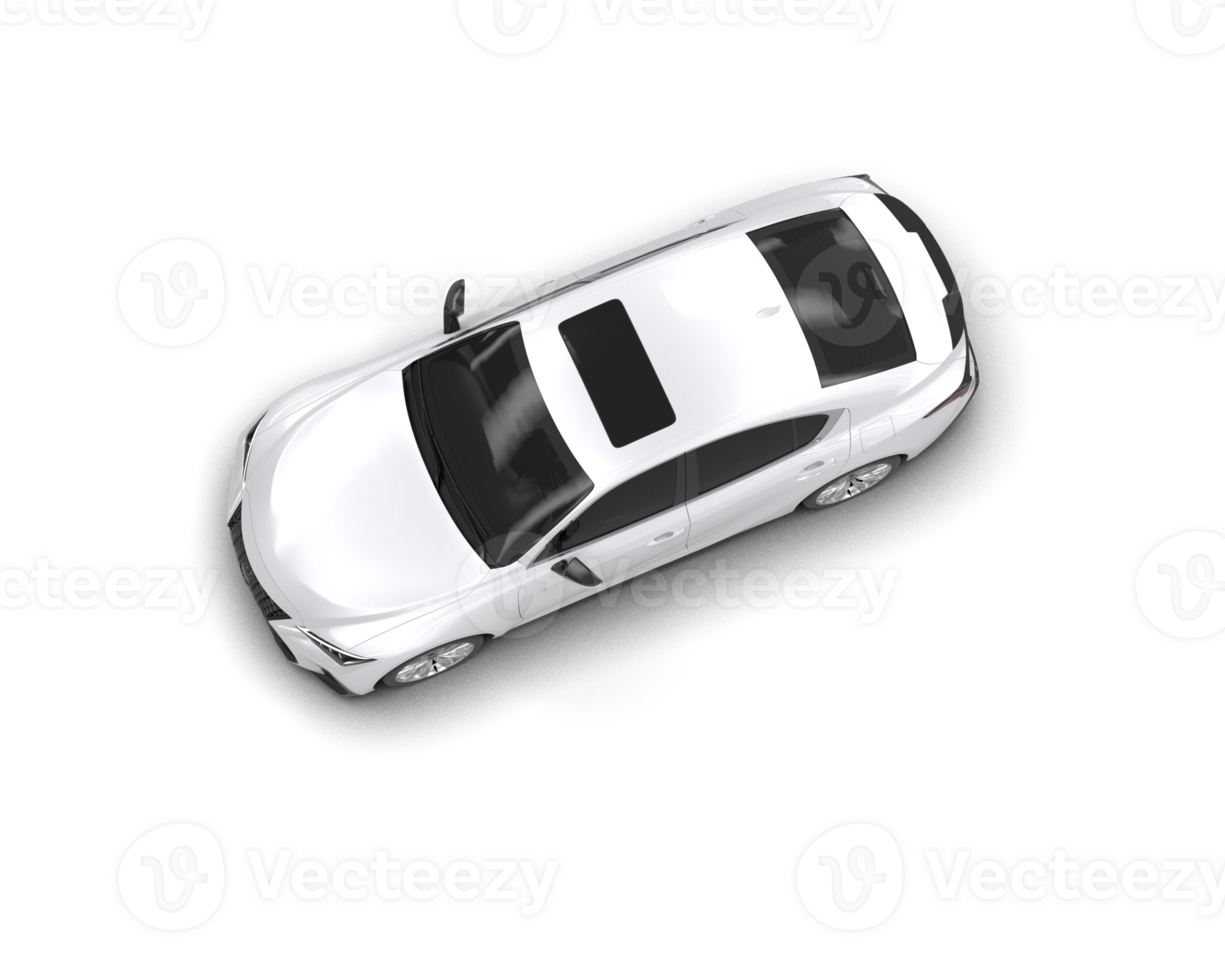 Modern car isolated on background. 3d rendering - illustration png