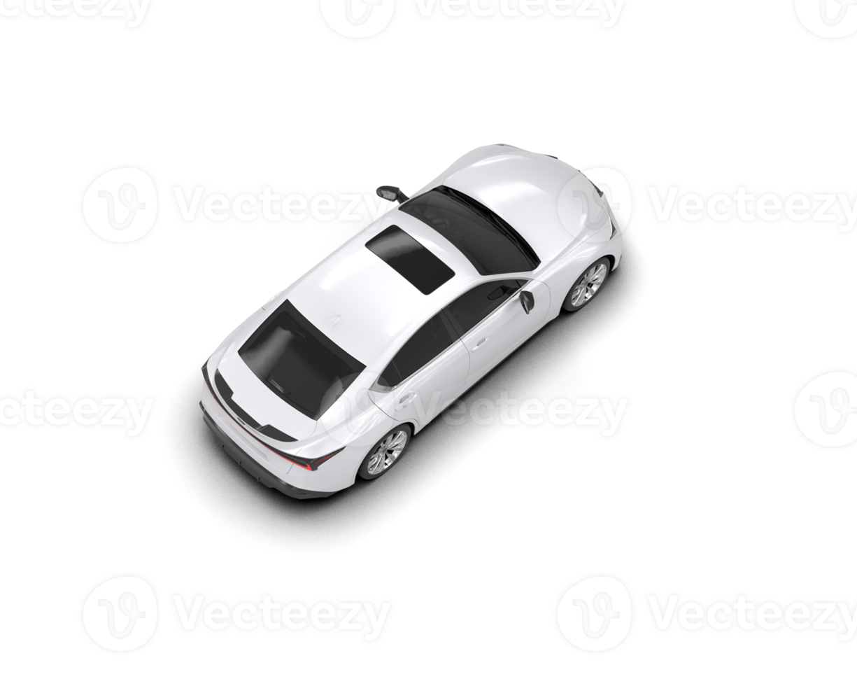 Modern car isolated on background. 3d rendering - illustration png