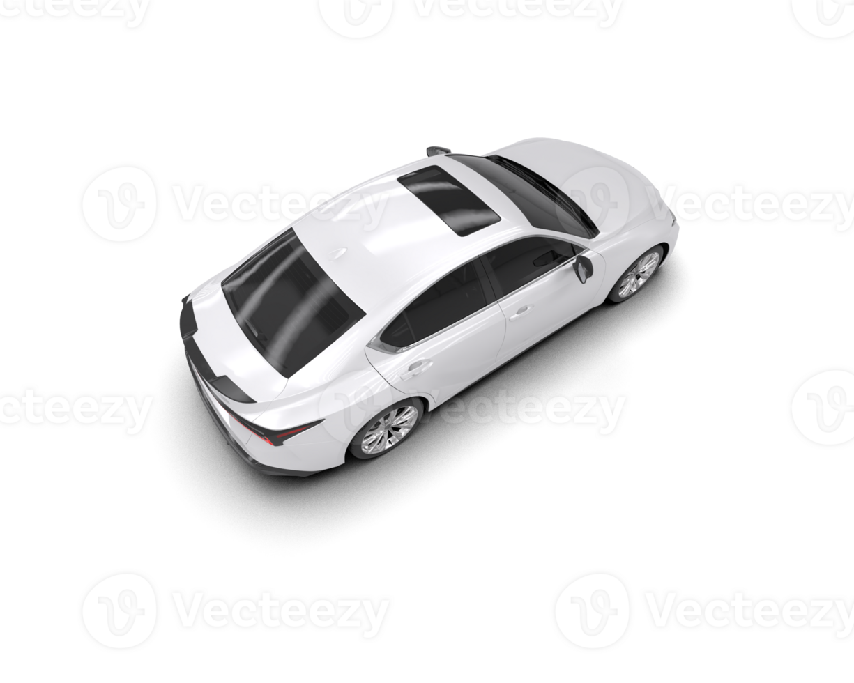 Modern car isolated on background. 3d rendering - illustration png