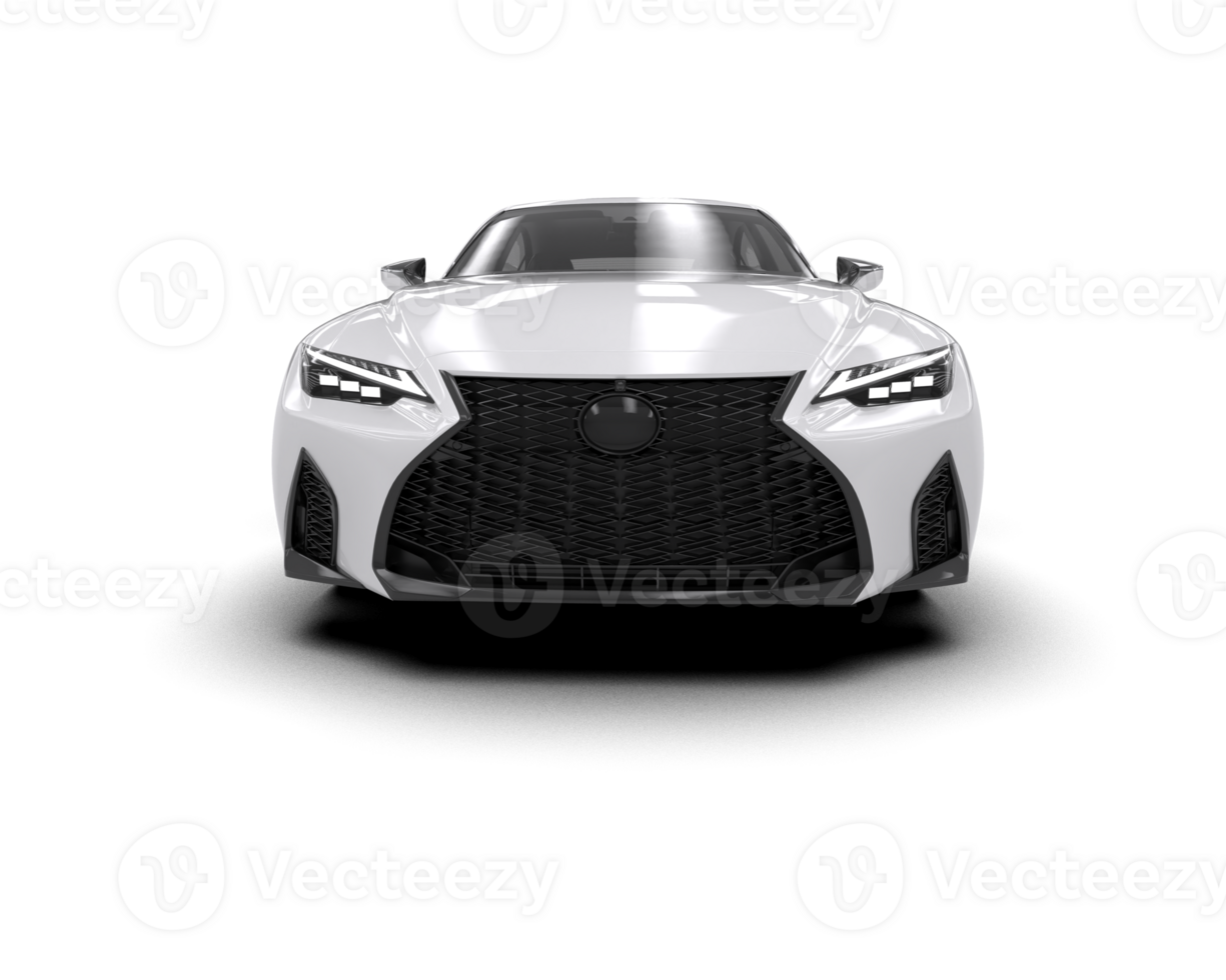 Modern car isolated on background. 3d rendering - illustration png