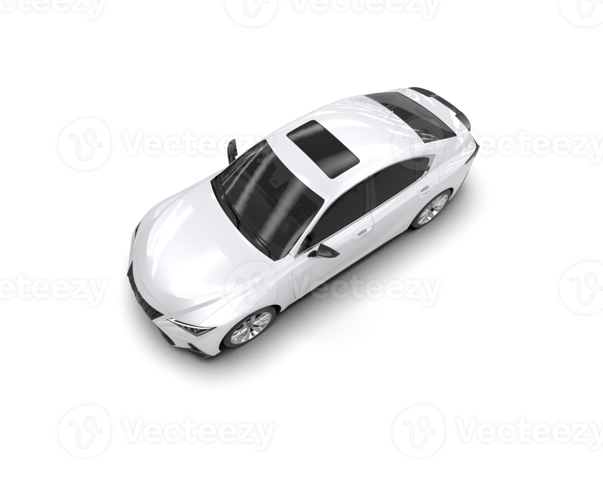 Modern car isolated on background. 3d rendering - illustration png