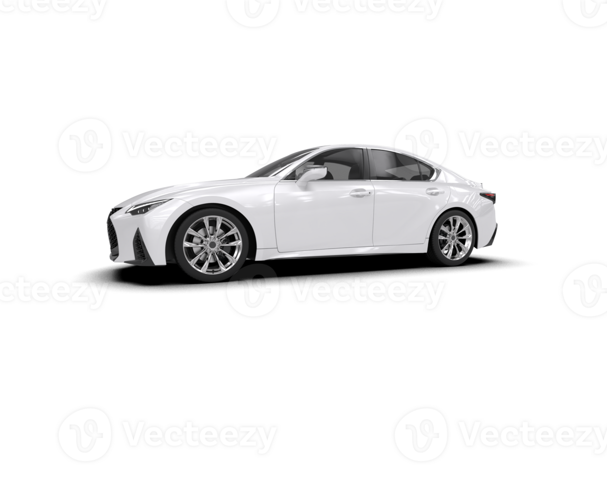 Modern car isolated on background. 3d rendering - illustration png