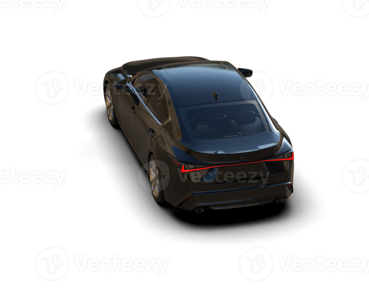 Modern car isolated on background. 3d rendering - illustration png