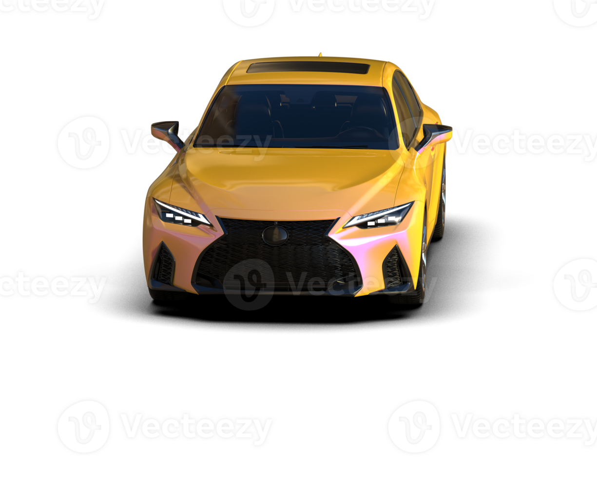 Modern car isolated on background. 3d rendering - illustration png