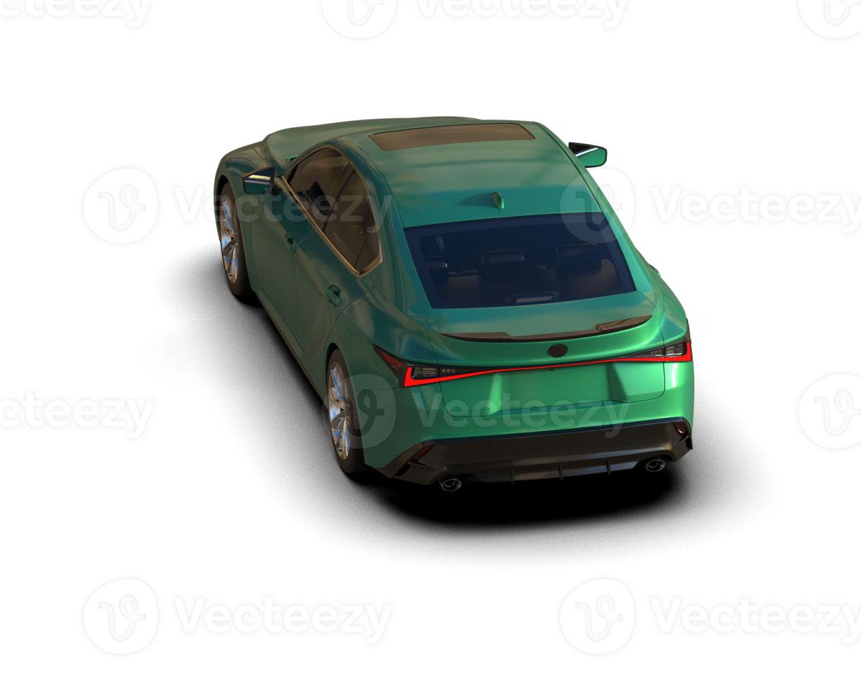 Modern car isolated on background. 3d rendering - illustration png