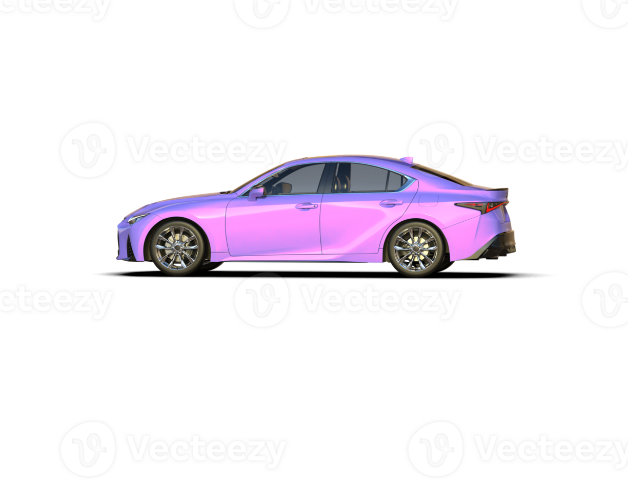 Modern car isolated on background. 3d rendering - illustration png