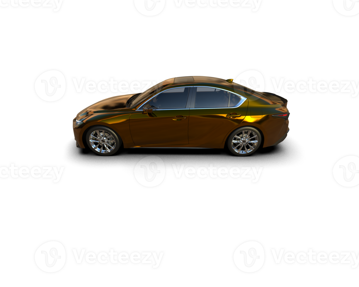 moderne voiture isolé sur Contexte. 3d le rendu - illustration png