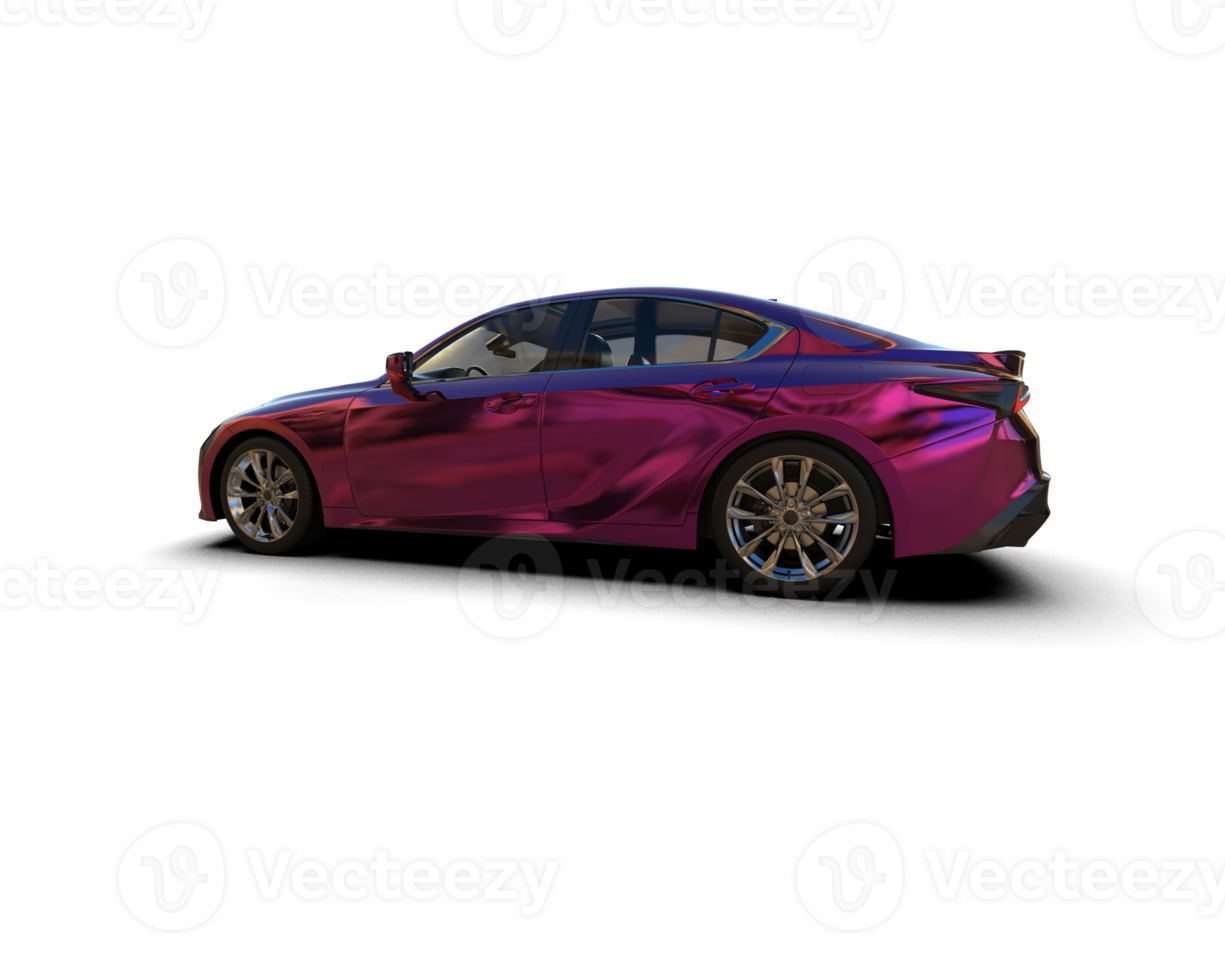 Modern car isolated on background. 3d rendering - illustration png