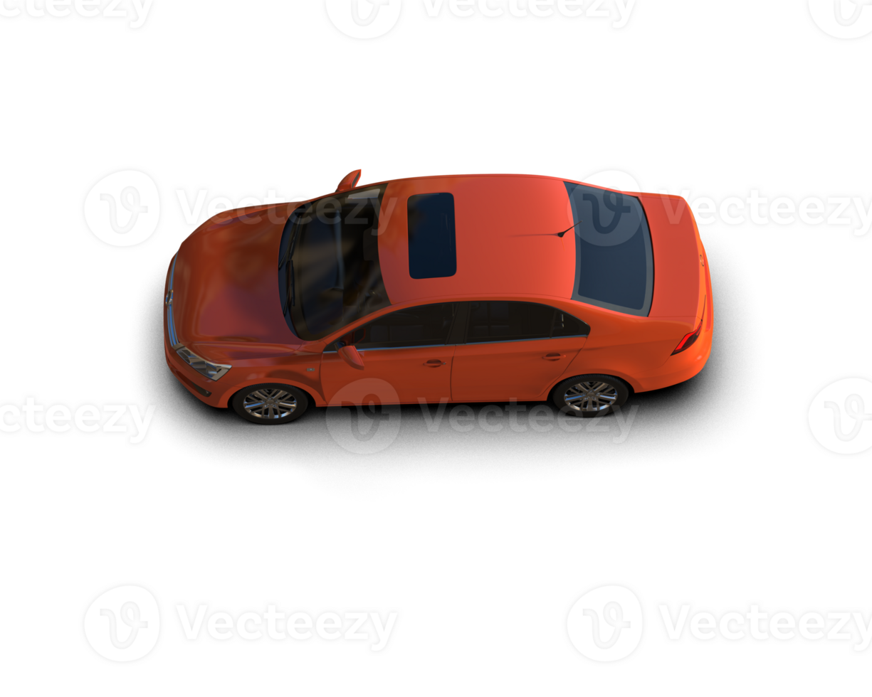 Modern car isolated on background. 3d rendering - illustration png
