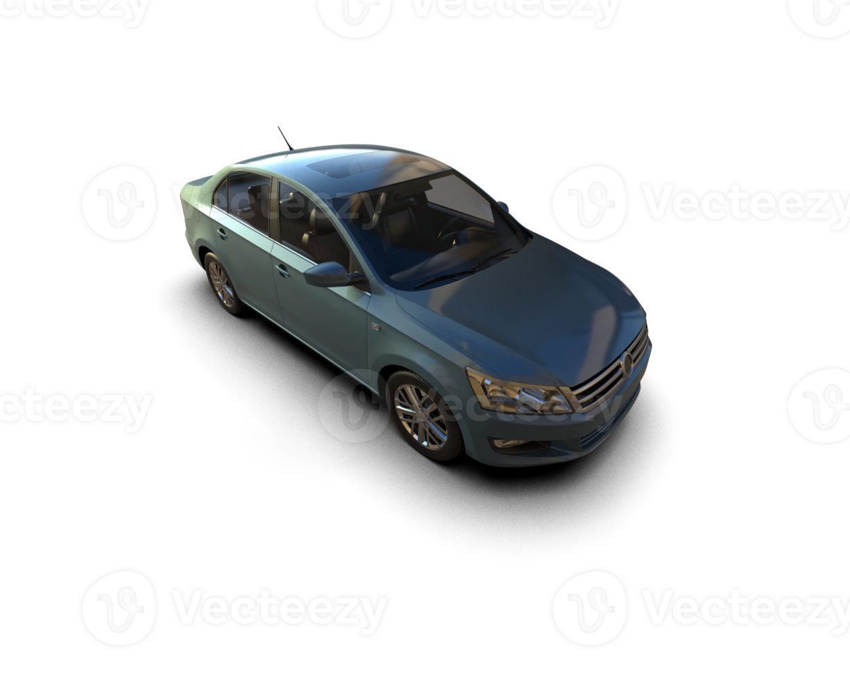 Modern car isolated on background. 3d rendering - illustration png