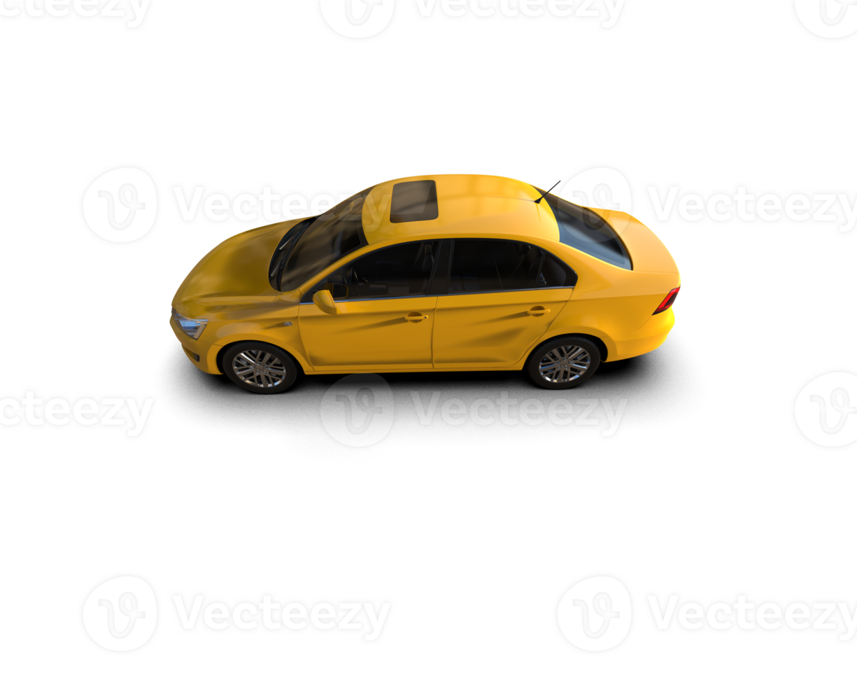 Modern car isolated on background. 3d rendering - illustration png