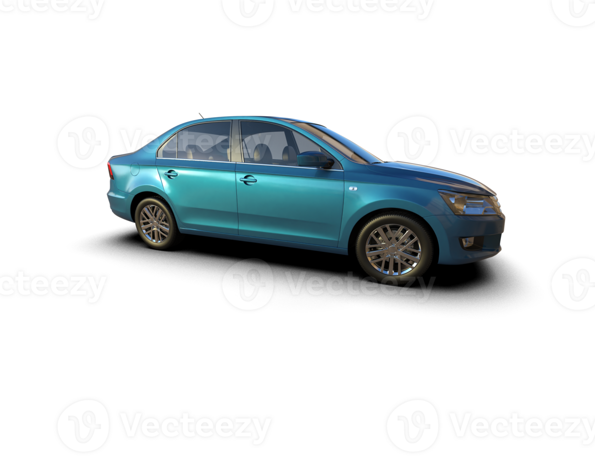 Modern car isolated on background. 3d rendering - illustration png