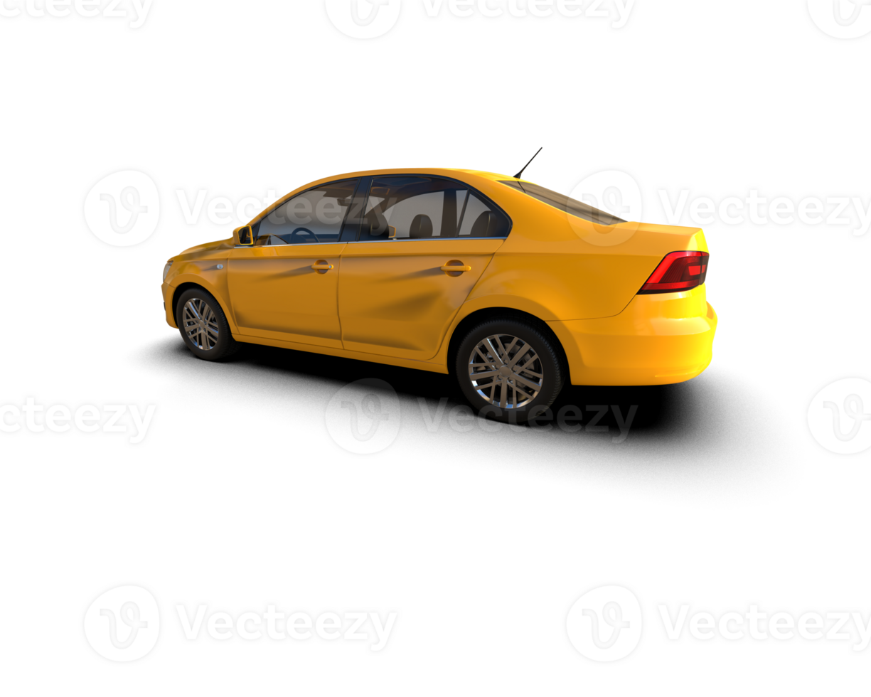 Modern car isolated on background. 3d rendering - illustration png