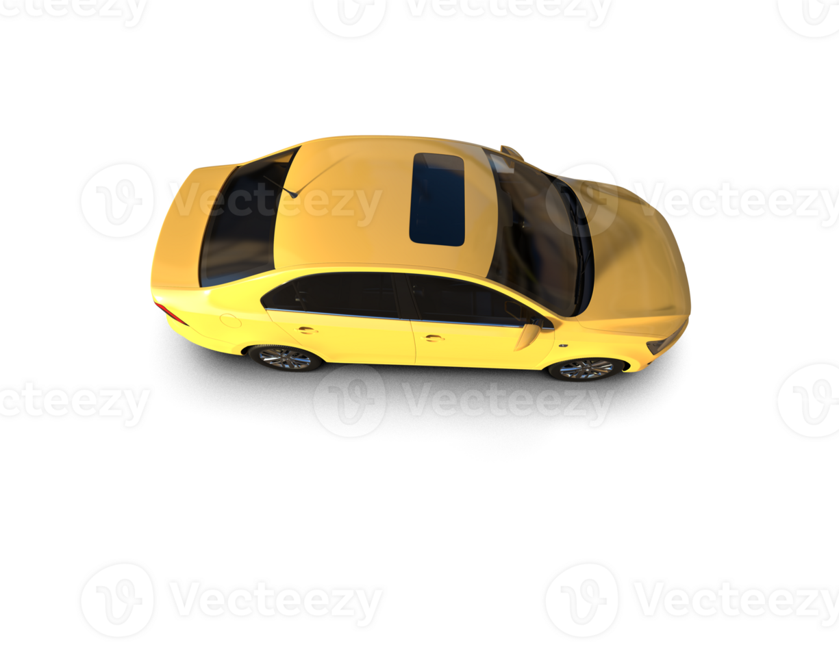 Modern car isolated on background. 3d rendering - illustration png