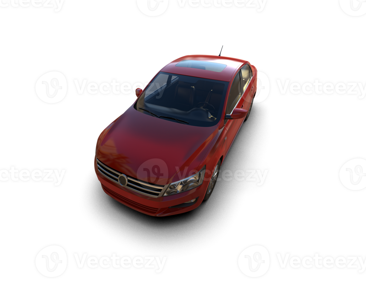 Modern car isolated on background. 3d rendering - illustration png