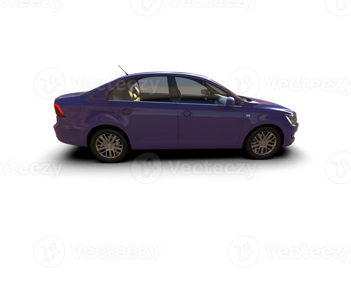 Modern car isolated on background. 3d rendering - illustration png