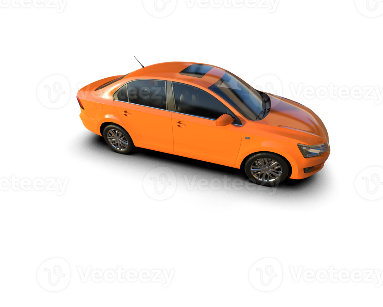Modern car isolated on background. 3d rendering - illustration png