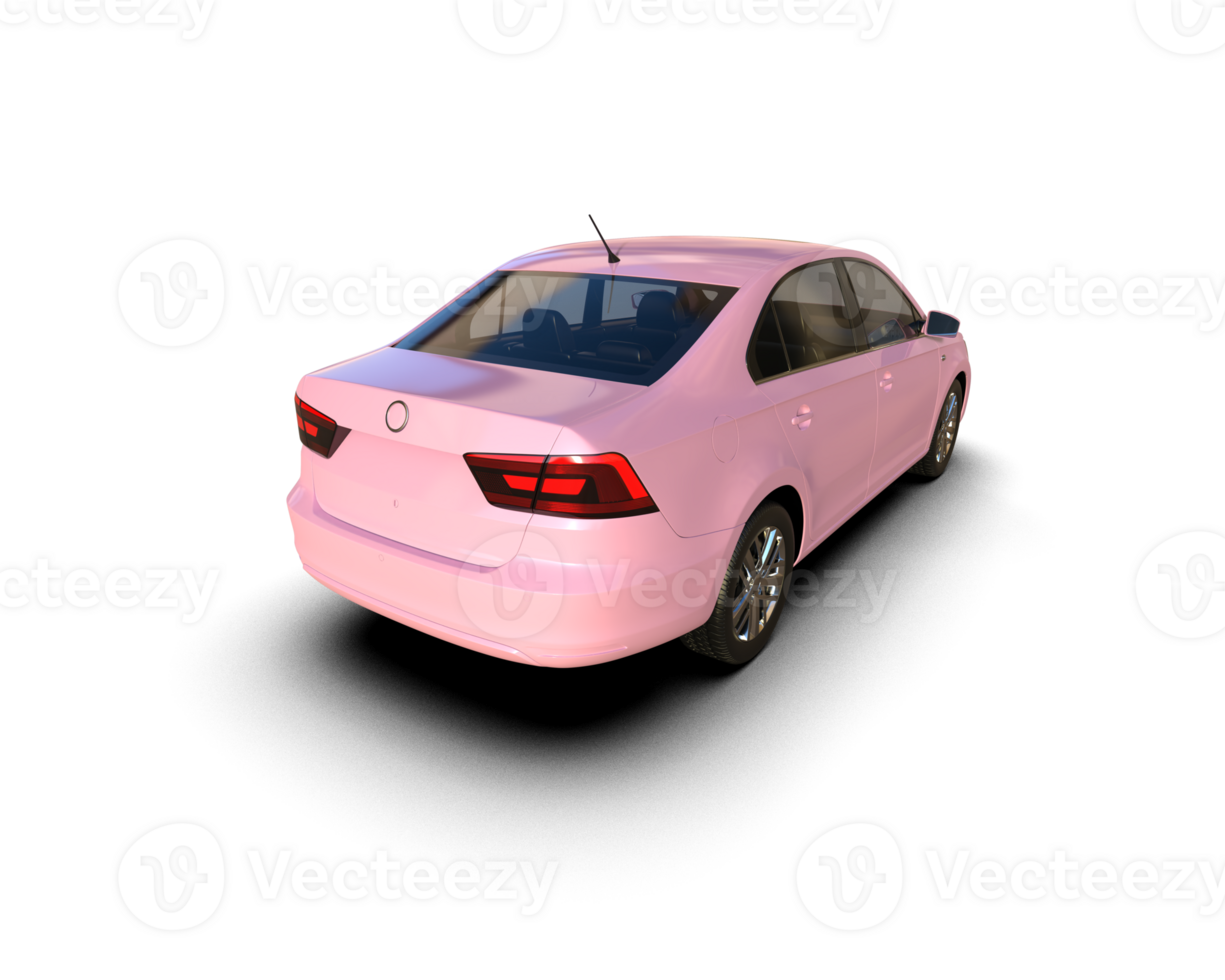 Modern car isolated on background. 3d rendering - illustration png