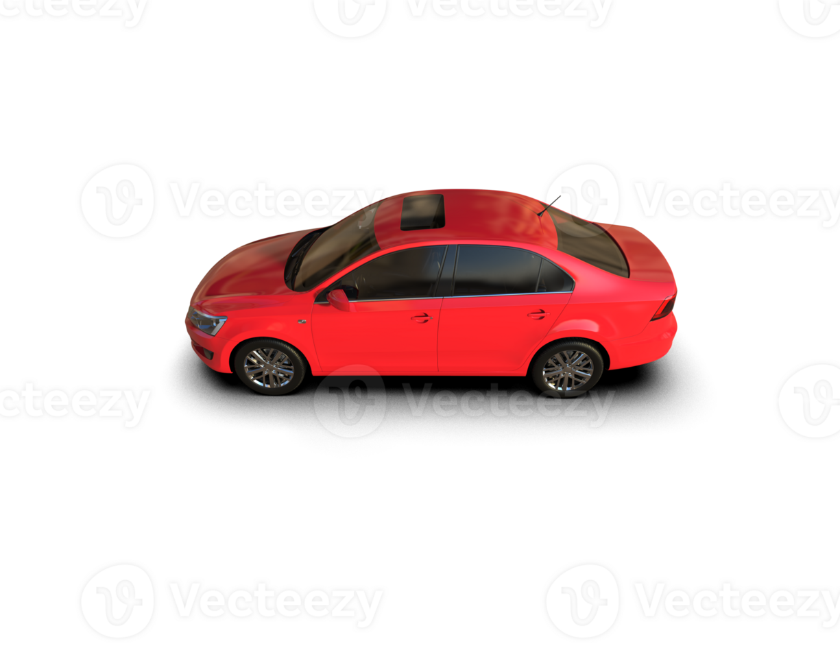Modern car isolated on background. 3d rendering - illustration png