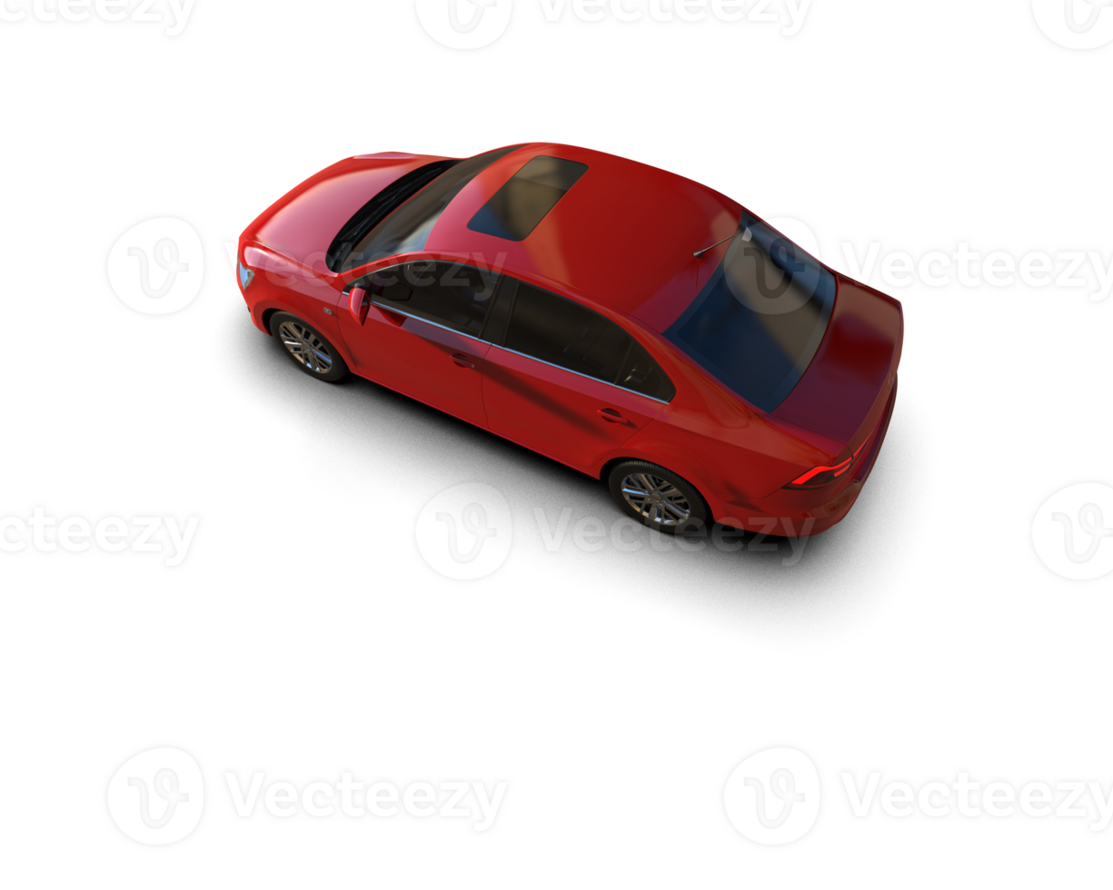 Modern car isolated on background. 3d rendering - illustration png