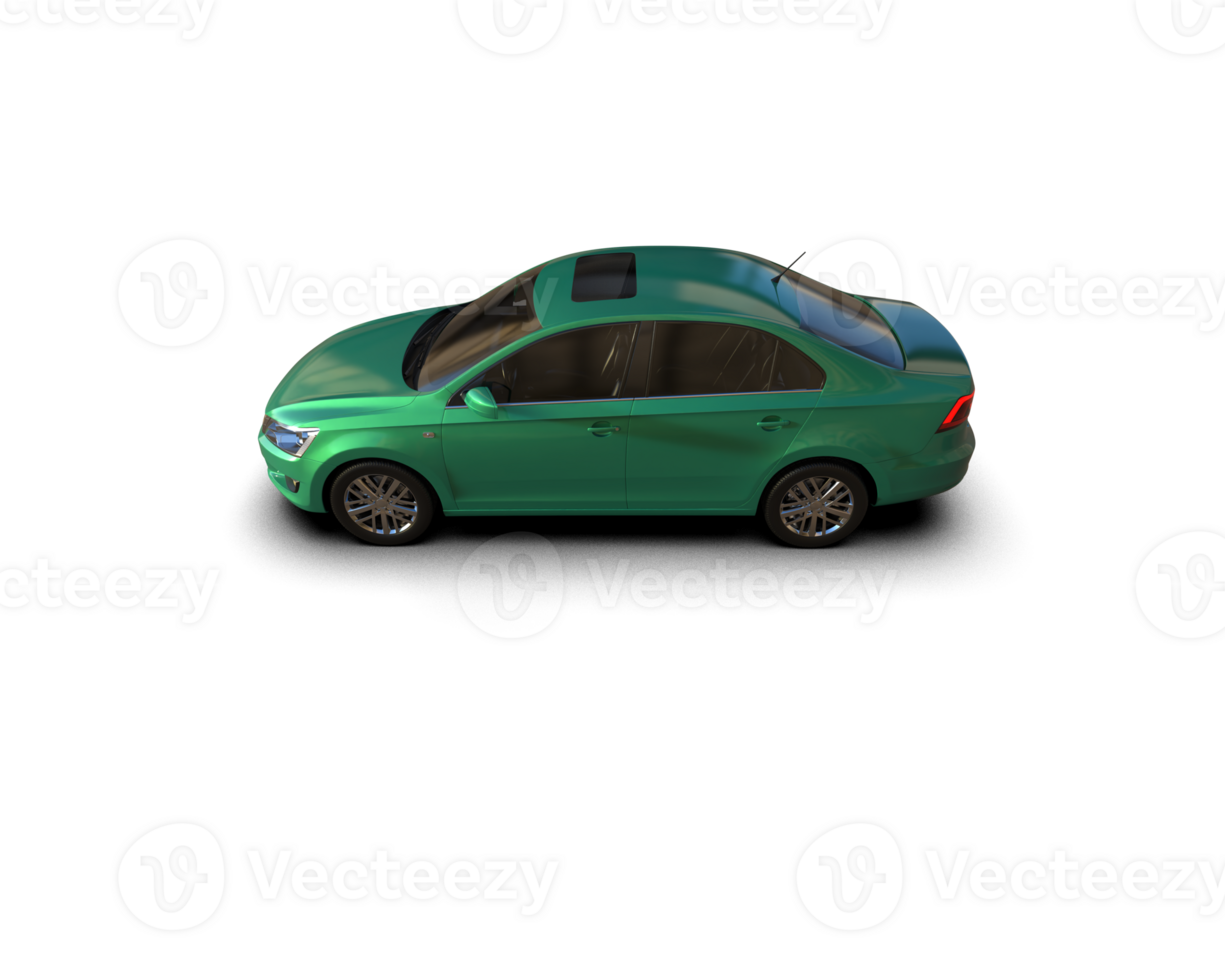 Modern car isolated on background. 3d rendering - illustration png