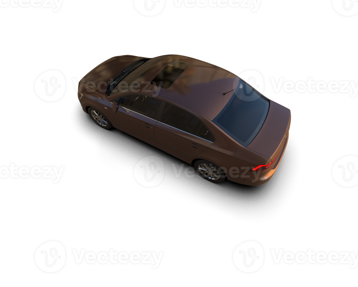Modern car isolated on background. 3d rendering - illustration png