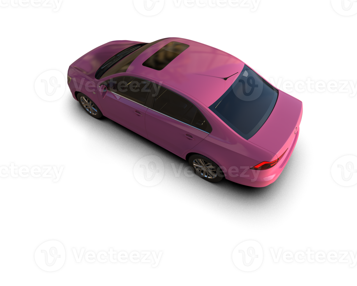 Modern car isolated on background. 3d rendering - illustration png