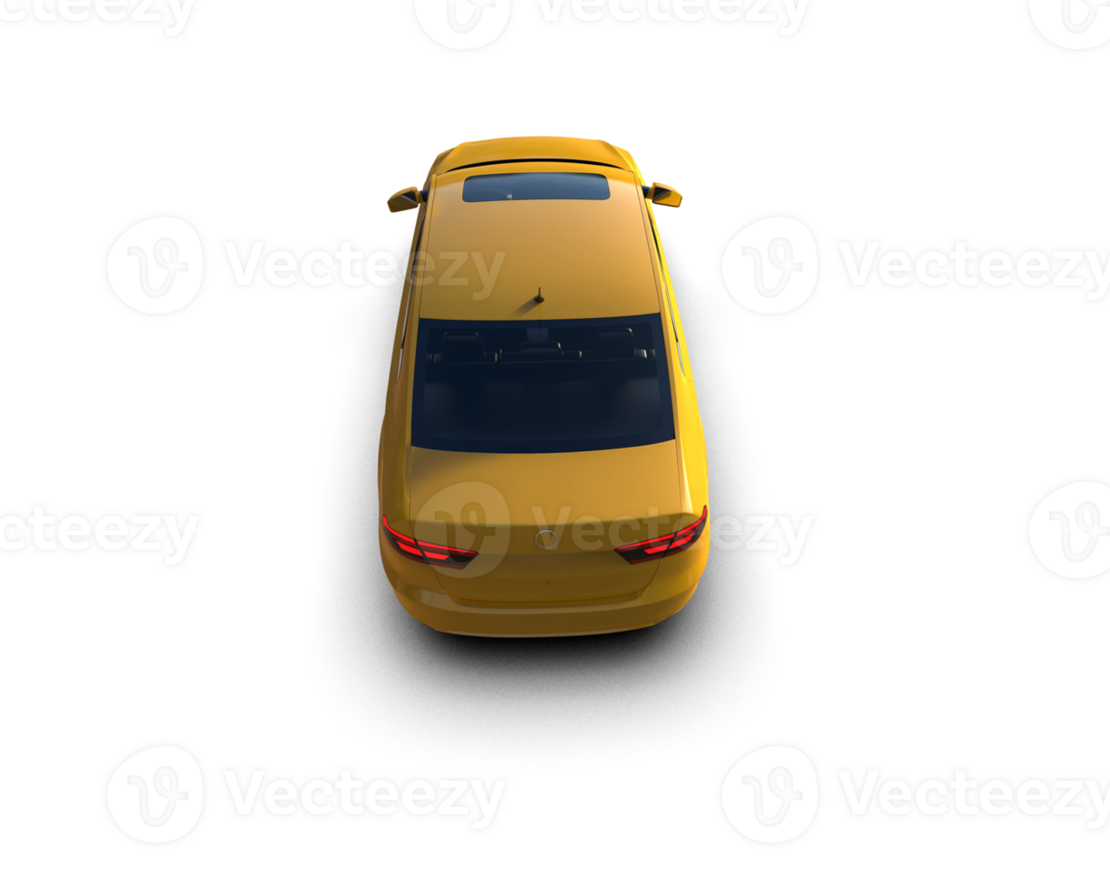 Modern car isolated on background. 3d rendering - illustration png