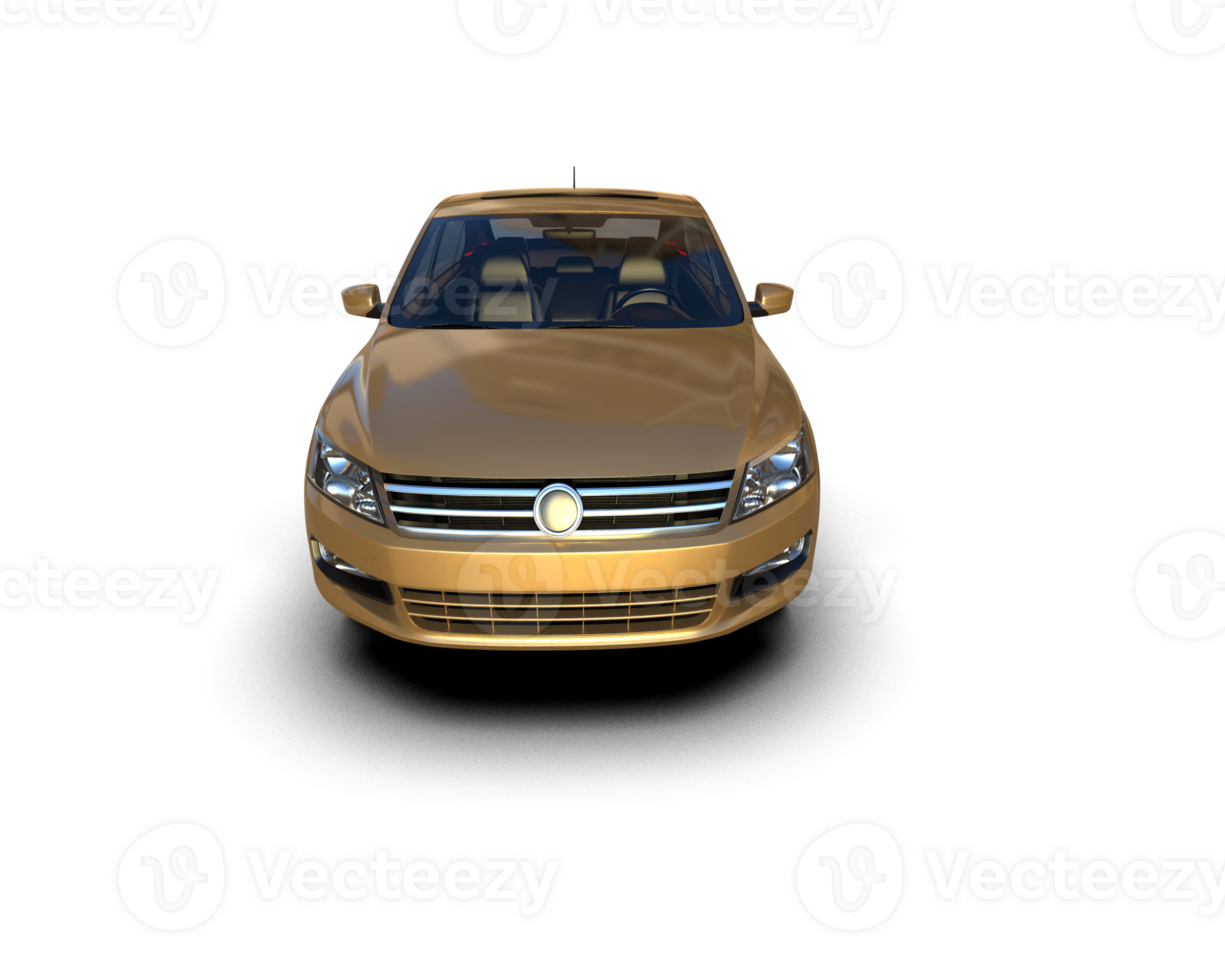 Modern car isolated on background. 3d rendering - illustration png