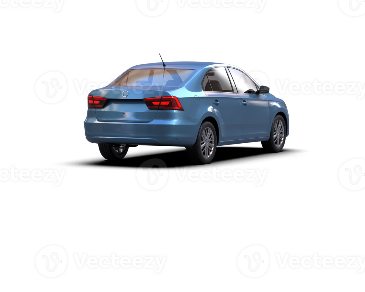 Modern car isolated on background. 3d rendering - illustration png