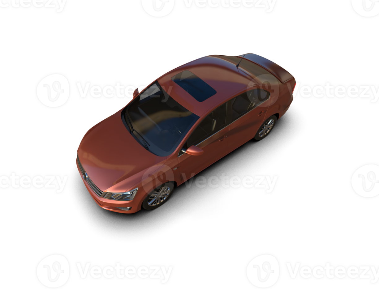 Modern car isolated on background. 3d rendering - illustration png