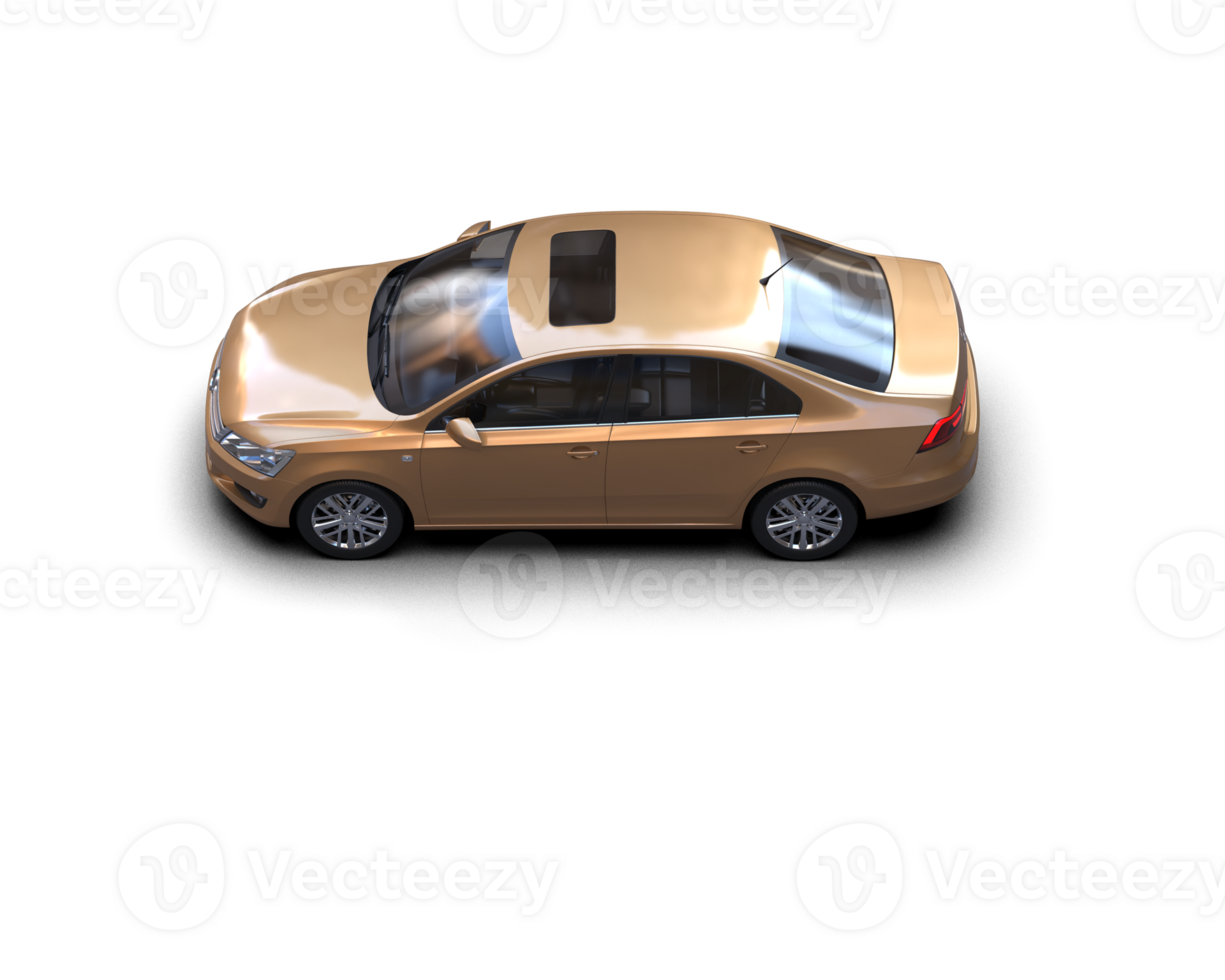 Modern car isolated on background. 3d rendering - illustration png