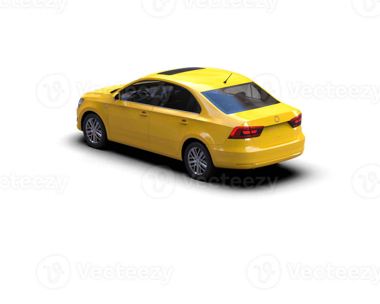 Modern car isolated on background. 3d rendering - illustration png