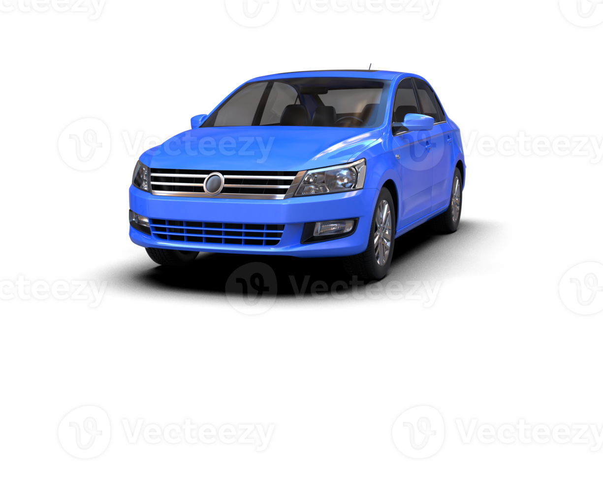 Modern car isolated on background. 3d rendering - illustration png