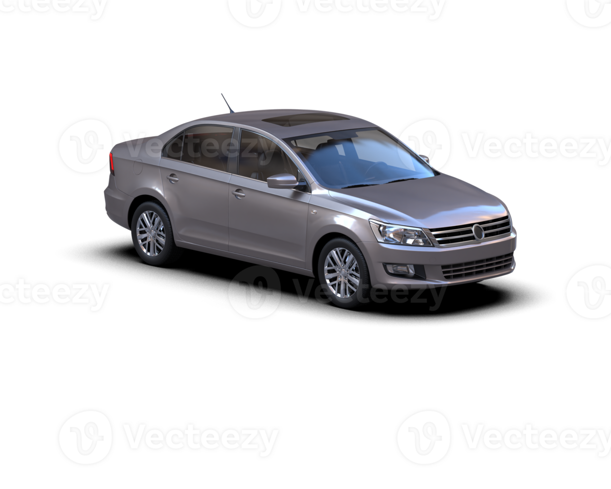 Modern car isolated on background. 3d rendering - illustration png