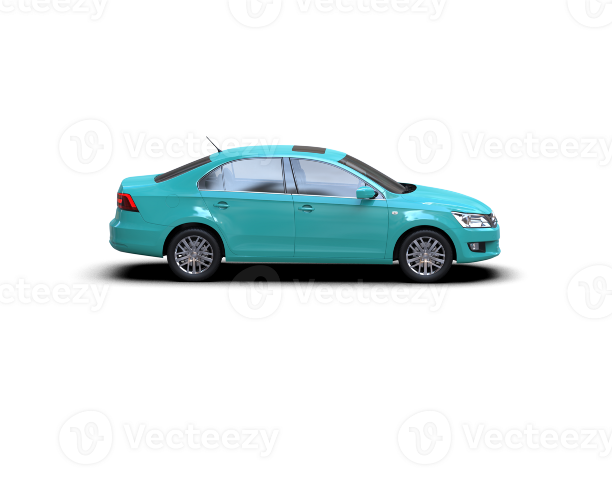 Modern car isolated on background. 3d rendering - illustration png