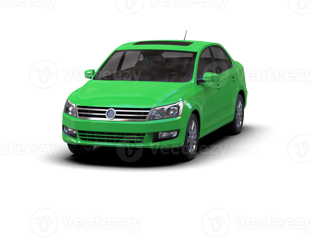 Modern car isolated on background. 3d rendering - illustration png