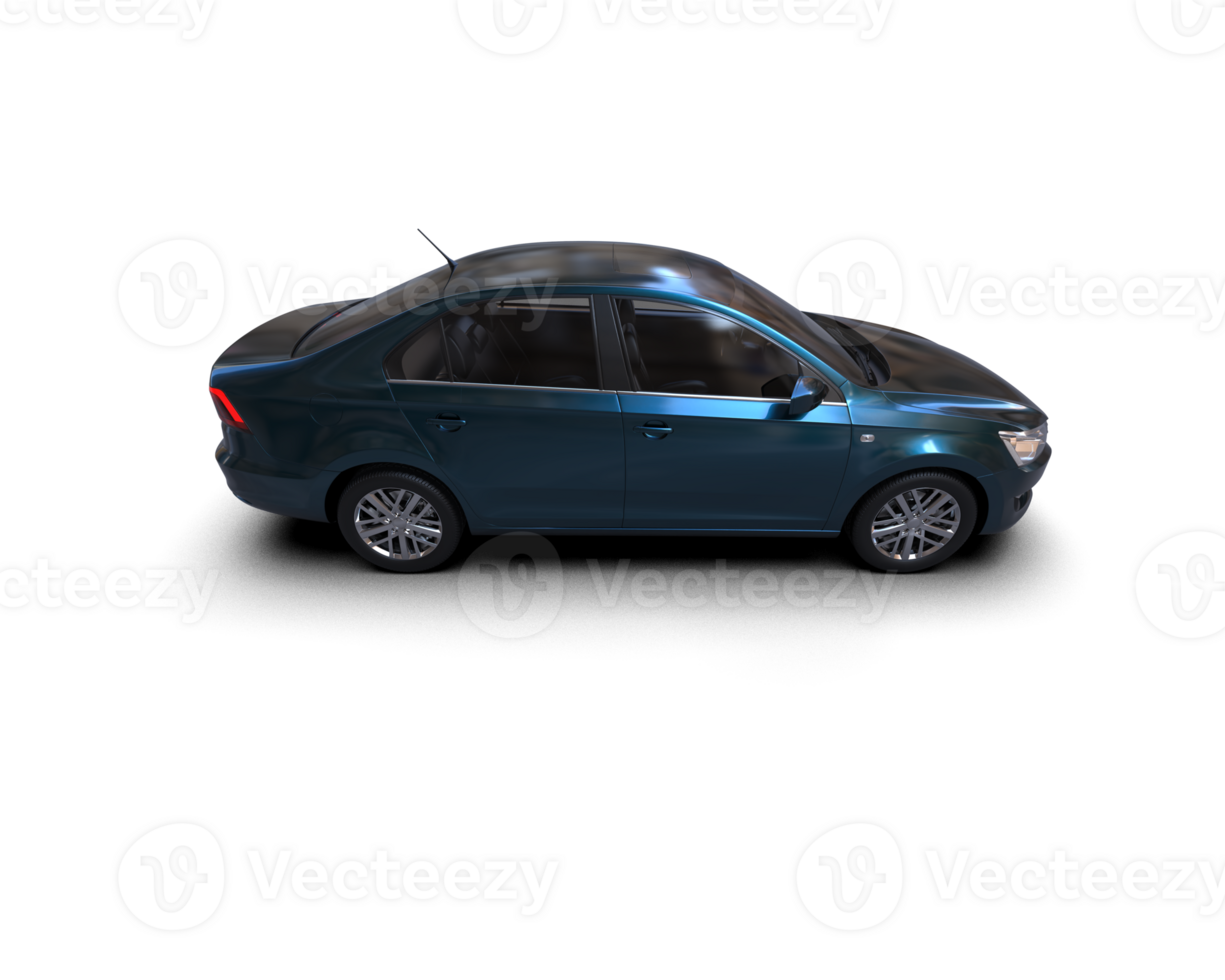 Modern car isolated on background. 3d rendering - illustration png