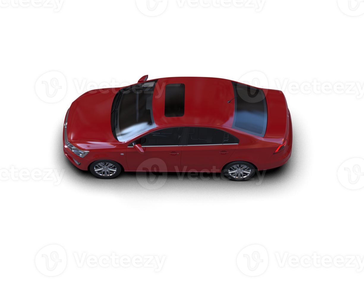 Modern car isolated on background. 3d rendering - illustration png