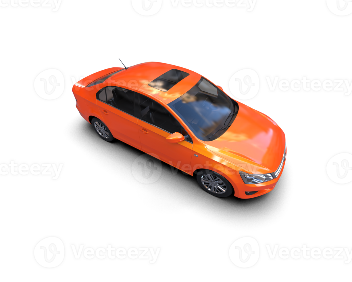 Modern car isolated on background. 3d rendering - illustration png